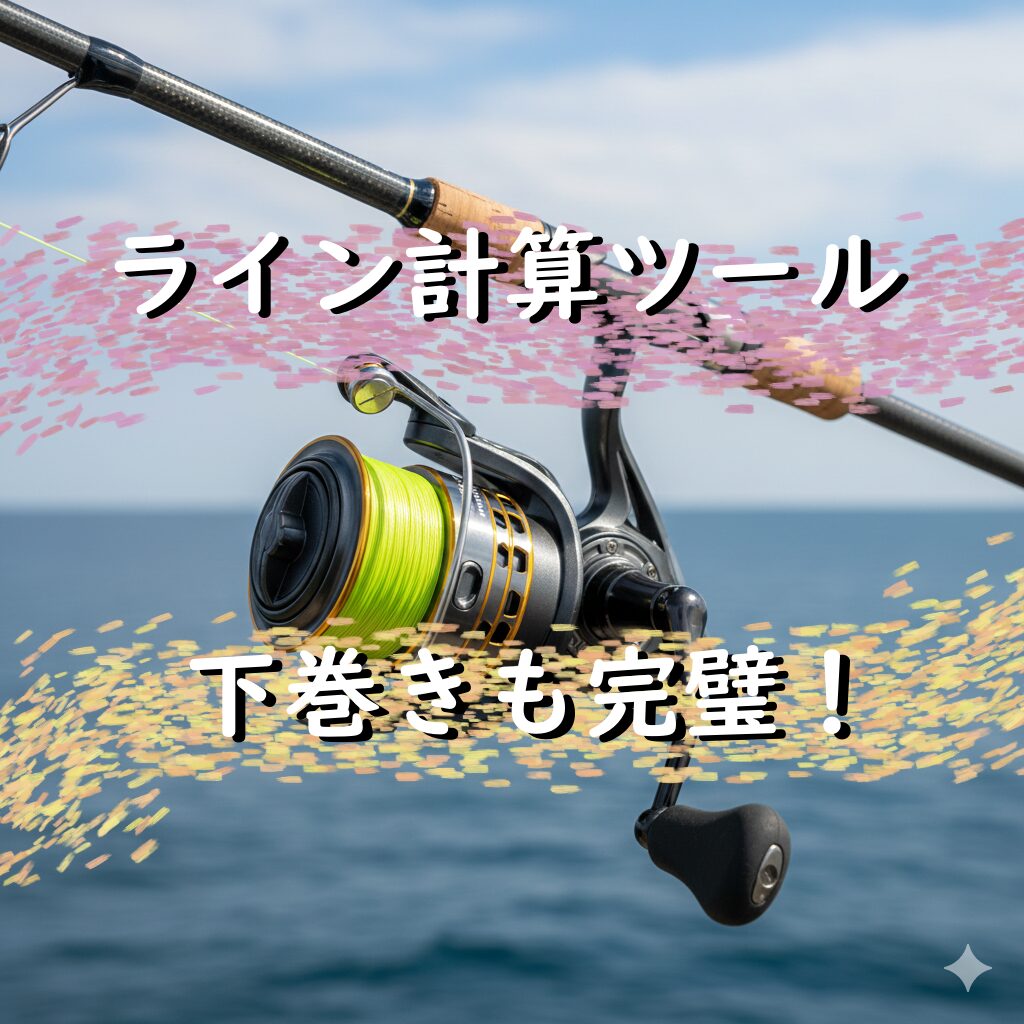 完璧な糸巻きを実現!【ポンド・号数・異素材OK】下巻き量も自動でわかる究極ラインキャパ計算機公開