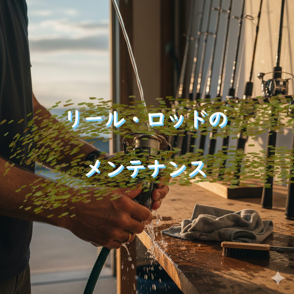 リール・ロッドを錆びさせない!海釣り後の塩抜き・水洗いと保管方法