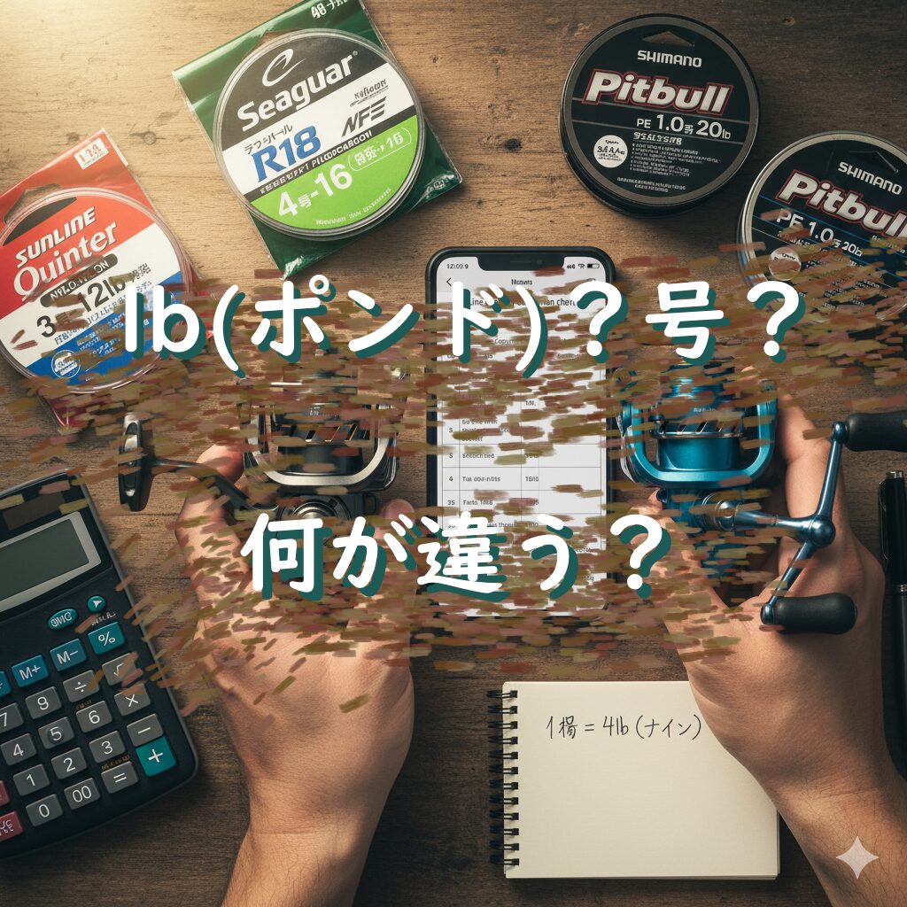 【解決】リールのlb(ポンド)とラインの号数、どっちを信じる?失敗しない買い方ガイド