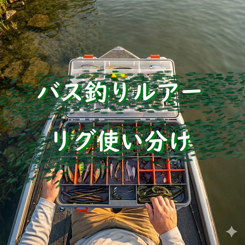 バス釣りルアー・リグ使い分けガイド!こんな時は何を投げればいい?