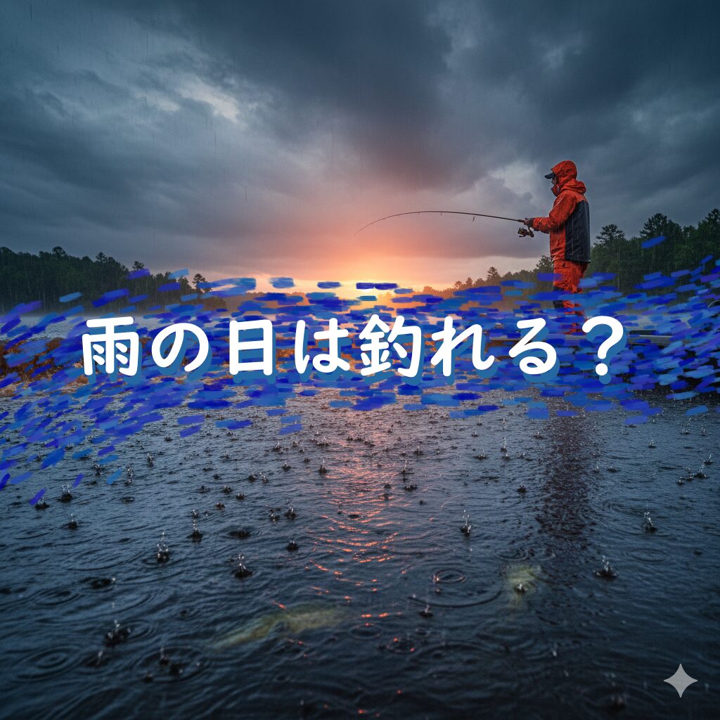「雨の日は釣れる」を科学する。低気圧・水温・濁りが魚のスイッチを入れる