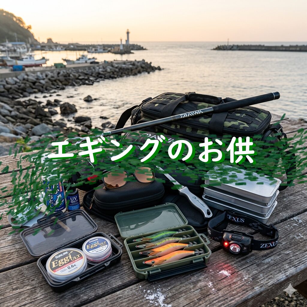 エギングのお供に!タックル以外で「必要な装備」と「神アイテム」