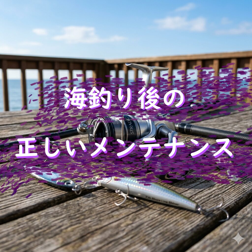海釣り後のタックルメンテナンス!ロッド・リール・ルアーの洗い方から錆び対策・復活術まで