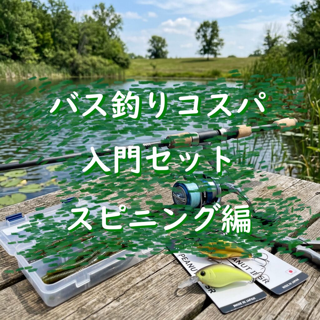1万円台で揃う!バス釣り初心者向けスピニングタックル&小物ガイド