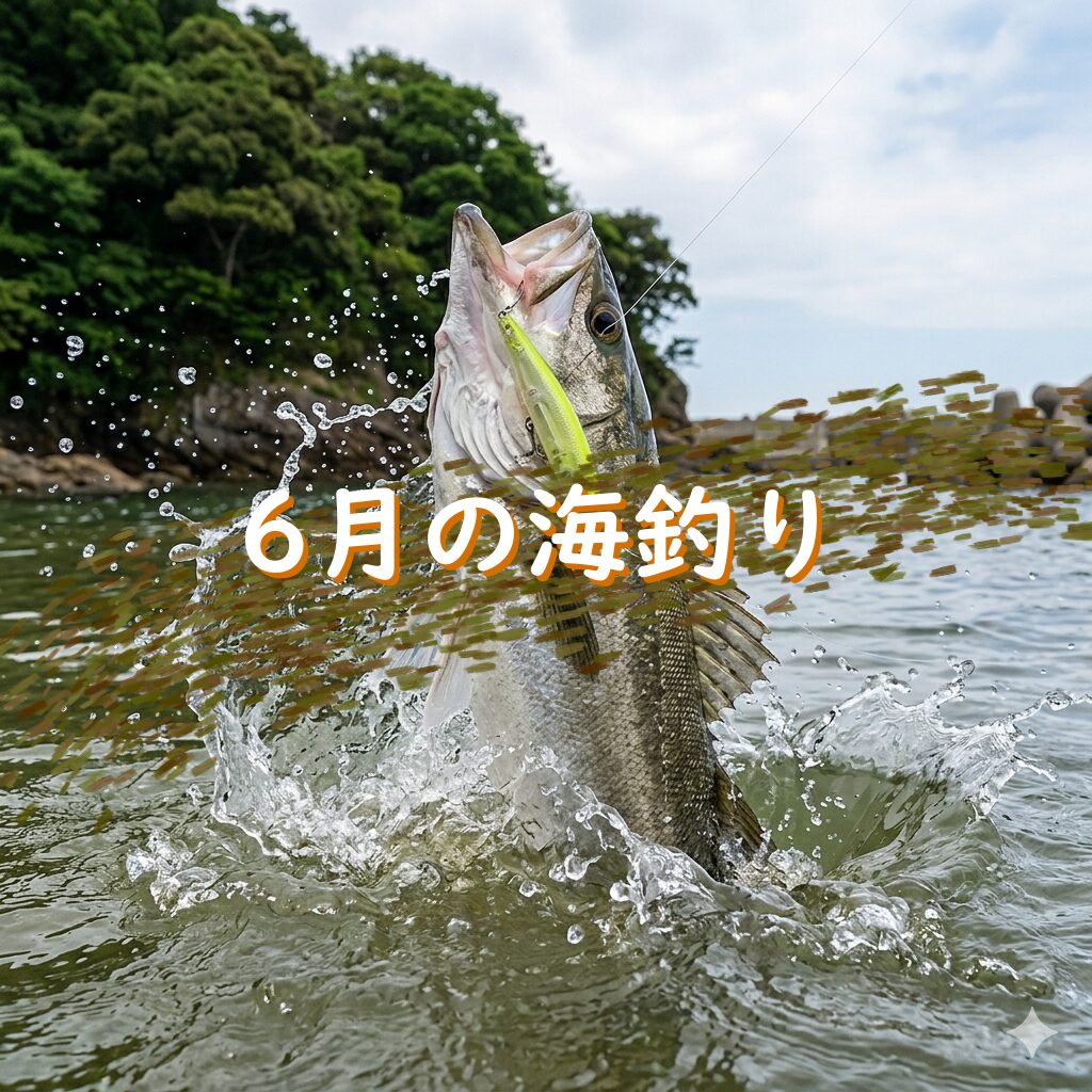 【6月に釣れる魚】梅雨の濁りを味方につける!6月の海釣りターゲット6選と釣り方