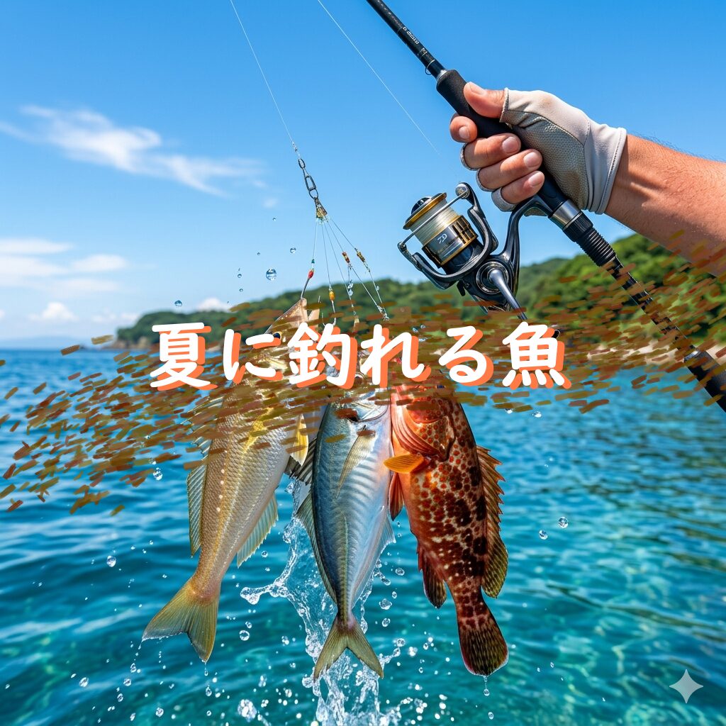 【夏の海釣り】6月・7月・8月に釣れる魚と釣り方
