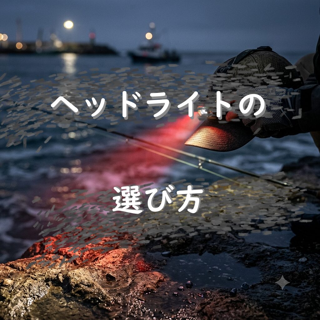 夜釣り用ヘッドライトの選び方!魚を散らさない為に出来ること