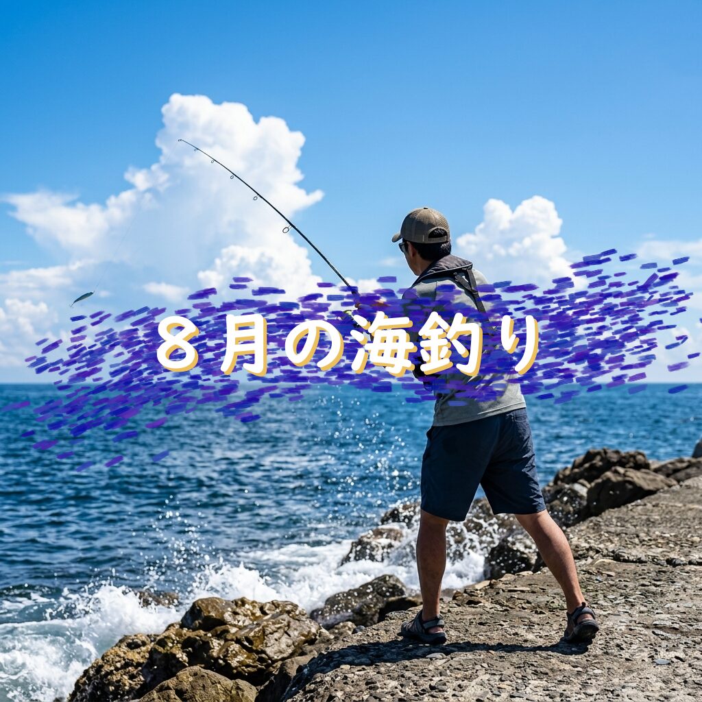 【8月に釣れる魚】堤防から狙えるおすすめ魚種5選と万能タックル