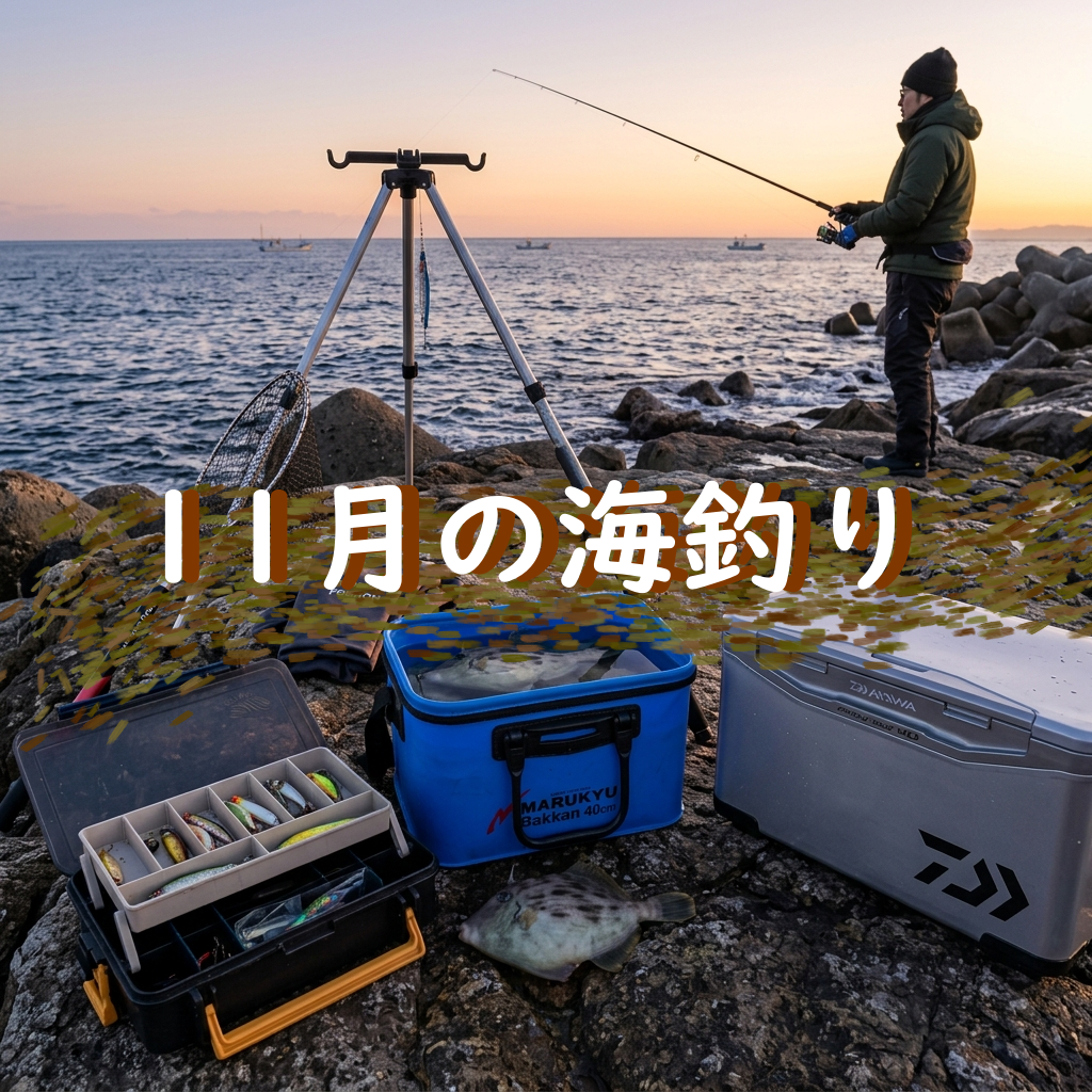 【11月に釣れる魚】晩秋の海水温低下に合わせた大物攻略法